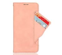 Funda para Moto G86 Power 5G,PU Cuero Flip Caso de teléfono con Ranuras móviles para Tarjetas.Diseño de Soporte,protección contra caídas-Pink