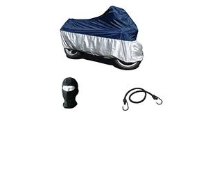 Funda para moto Honda Transalp 600 V impermeable antilluvia de nailon universal para scooter moto XL 246 x 105 x 127 cm parabrisas + maletero