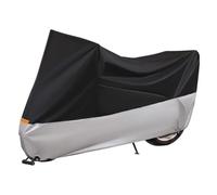 Funda para Moto para Ducati Scrambler Full Throttle 2015-2021 2022 2023 2024 2025 2026, Cubierta de Moto Impermeable Antipolvo Exterior Todo Clima Motos Protector Accesorios,Black-Silver