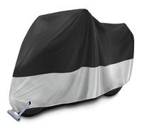 Funda para Moto Scooter XXL, Cubierta de Moto Impermeable Protección Outdoor&Indoor, Funda Motocicleta Bicicletas Polvo Nieve Lluvia Viento Hojas Excrementos de Aves al Aire Libre, 245x105x125cm