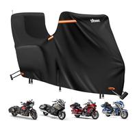 Funda para motocicleta Harley Davidson con lateral + caja superior, 420D resistente, nanorrevestimiento, cubierta de bicicleta Harley para Gold Wing, Road Master, Road Glide Limited, Touring Models