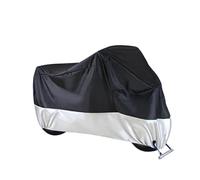 Funda para Motocicleta para VOGE CU525 Cubierta para Motocicleta Protección Solar Completa para Coche Antipolvo Sin Orejas Tela Oxford Gruesa Impermeable(Black Silver)