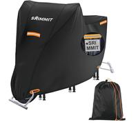 Funda para Motocicleta pequeña Impermeable al Aire Libre,420D,Resistente,con Ventana de matrícula,4 Tiras Reflectantes,se Adapta a Honda Grom MSX125,Navi Monkey 125 Kawasaki Z125 (S 69" x 28" x 43")