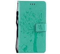 Funda para Motorola Edge 40, de piel sintética, a prueba de golpes, funda protectora magnética de poliuretano termoplástico con ranuras para tarjetas para Motorola Edge 40, color verde