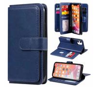 Funda para Motorola Edge 40 Neo, 3 en 1 magnética a prueba de golpes [bloqueo RFID], de piel sintética, funda protectora de silicona con 10 soportes para tarjetas de crédito, bolsillo para efectivo,