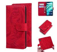 Funda para Motorola Edge 50 Neo 5G, a prueba de golpes, de piel sintética de alta calidad, diseño de tigre en relieve, carcasa interior de TPU, bloqueo RFID, tarjetero, funda tipo cartera para