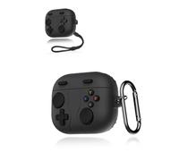Funda para Motorola Moto Buds Auriculares yystao Funda de Silicona Suave Compatible con Lenovo Moto Buds Diseño Retro Consola de Juegos a Prueba de Polvo a Prueba de Golpes y Duradero, Negro