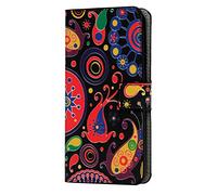 Funda para Motorola Moto E15/G05, pintada en 3D a prueba de golpes, piel sintética de alta calidad, con función atril magnético, soporte para tarjetas de identificación, funda protectora de TPU para