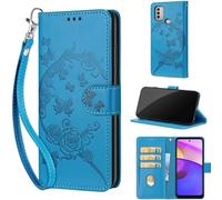 Funda para Motorola Moto E20 / E30 / E40 / Lenovo K14 Plus Carcasa, con [Ranura para Tarjeta] Flip Folio Cuero Magnético Carcasa para Motorola Moto E20 / E30 / E40 Azul