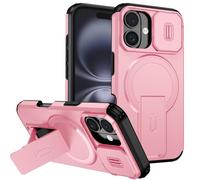 Funda para Motorola Moto Edge 2025, Magsafe Magnetic Stand PC+TPU Grado Militar Estándar Carcasa Resistente a los Golpes Funda Resistente a los Arañazos Funda para Motorola Moto Edge 2025 Fundas Rosa