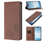 Funda para Motorola Moto G05 / E15 Case, Cierre Magnético Función Soporte Bloqueo RFID Flip Billetera de Cuero PU Carcasa Móvil para Motorola Moto G05 / E15, Marrón