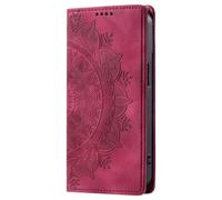 Funda para Motorola Moto G15/G15 Power, diseño de mandala en relieve, absorción de golpes, de piel sintética, con soporte para tarjetas, a prueba de golpes, funda protectora para Motorola Moto G15/G15