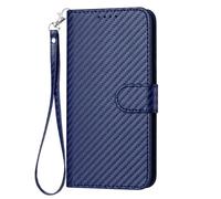 Funda para Motorola Moto G53/G13/G23, piel de primera calidad con relieve, función atril y ranuras para tarjetas, compatible con Motorola Moto G53/G13/G23, color azul