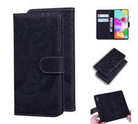 Funda para Motorola Moto G55, a prueba de golpes, de piel sintética de alta calidad, diseño de tigre en relieve, carcasa interior de TPU, bloqueo RFID, soporte de visualización de tarjetas, funda tipo