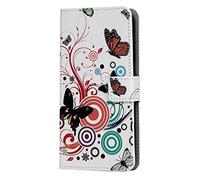 Funda para Motorola Moto G55, pintada en 3D, a prueba de golpes, de piel sintética, con función atril magnético, soporte para tarjetas de identificación, funda protectora de TPU para Motorola Moto