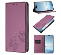 Funda para Motorola Moto G67 Power 5G / G57 Power 5G / G57 Case, Cierre Magnético Función Soporte Bloqueo RFID Flip Billetera de Cuero PU Carcasa Móvil, Violeta