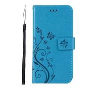 Funda para Motorola Moto G84 - Motorola Moto G84 a prueba de golpes con mariposa en relieve con ranuras para tarjetas, cierre magnético, función atril, protección completa, funda de piel de primera