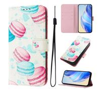 Funda para Motorola Moto G84, piel de primera calidad, con función atril y ranuras para tarjetas, compatible con Motorola Moto G84, pastel pequeño