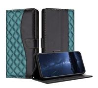 Funda para Motorola Moto G85 para niñas y mujeres, Motorola Moto G85, a prueba de golpes, funda protectora de cuerpo completo con tarjeteros, funda de piel para Motorola Moto G85, negro y verde