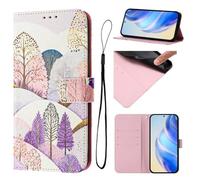Funda para Motorola Moto G85, piel de primera calidad, pintada, tipo cartera, función atril, con ranuras para tarjetas, compatible con Motorola Moto G85, paisaje
