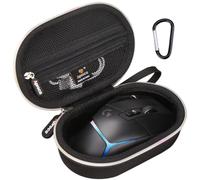 Funda para mouse inalámbrico Logitech G502 X Plus / G502, color negro | Correa de mano + anillo en D para una fácil portabilidad