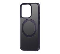 Funda para móvil Baseus SkyRing 360° rígida con soporte y cristal templado púrpura para iPhone 14 Pro