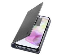 Funda para móvil Cellularline Book Folio Imitación piel Negra con soporte y tarjetero para Samsung Galaxy A36/A56