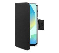 Funda para móvil Celly WALLY tipo cartera polipiel negra con soporte y tarjetero para Samsung Galaxy A17