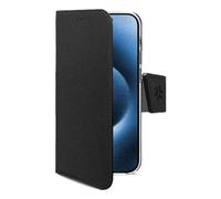 Funda para móvil Celly WALLYMAG tipo cartera piel sintética negra MagSafe para iPhone 17 Pro