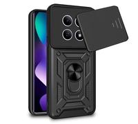 Funda para móvil Cool Hard Ring Ultrarresistente Aluminio Negra para Redmi Note 15 5G y POCO M8 5G