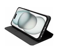 Funda Cool Flip Cover para iPhone 15 Elegance Polipiel Negro