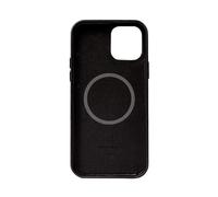 Funda para móvil CRONG Essential MagSafe Cover cuero y metal negra para iPhone 12 Pro Max