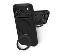 Funda para móvil Dbramante1928 Roskilde MS Kick ICON Cover Negro con soporte para iPhone 17 Pro