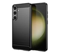 Funda para móvil DLH DY-PS5429 Cover Silicona Negra Carbono para Galaxy S25 FE