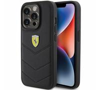 Funda para Móvil Funda IPHONE 15 Pro Ferrari Cuero Auténtico Negro