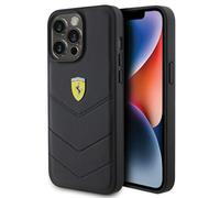 Funda para Móvil Funda IPHONE 15 Pro Max Ferrari Cuero Auténtico Negro