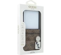 Funda para Móvil Galaxy Z Flip7 Guess Magsafe Patrón Piel Artificial Braun Logo