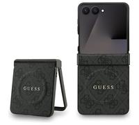 Funda para Móvil Galaxy Z Flip7 Guess Magsafe Patrón Piel Artificial Gris Logo