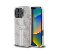 Funda para móvil Guess GUHMP16LP4RPSP 4G Stripes Rosa para Magsafe - iPhone 16 Pro