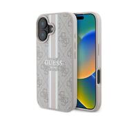 Funda para móvil Guess GUHMP16MP4RPSP 4G Stripes Rosa para Magsafe - iPhone 16 Plus