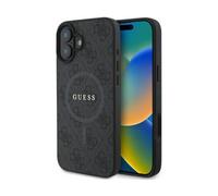 CG Mobile Guess GUHMP16SG4GFRK - Carcasa rígida para iPhone 16 de 6,1 Pulgadas, diseño con Logotipo clásico 4G, Color Negro