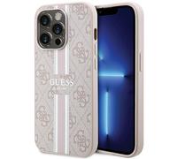 Funda para Móvil IPHONE 15 Pro Guess Piel Artificial Rosa Magsafe Compatible