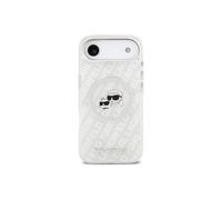 Funda para móvil Karl Lagerfeld Carcasa IML Magsafe Gris Logo Brillante para iPhone