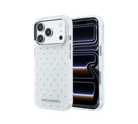Funda para móvil Karl Lagerfeld Strass Logo Metalizado Blanca para iPhone 18 Pro