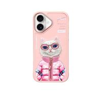 Funda para móvil Nimmy Bordada 3D Rosa para iPhone 16 Cool & Cute 2.0