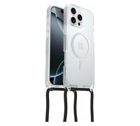Otterbox Funda React Series Necklace MagSafe para iPhone 16 Pro MAX, Ultra Fina, Funda Protectora con cordón para Cuello Ajustable y Desmontable, Testada según los Estándares Militares, Transparent