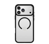 Otterbox React Series MagSafe Funda para iPhone 17 Pro MAX, Resistente a Golpes y caídas,Ultra-Fina, Protectora,Testada con los estándares Militares anticaídas, Transparente/Negro