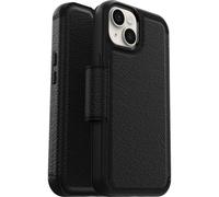 Funda para móvil OtterBox Strada cartera piel negra cierre magnético para iPhone 14 Plus