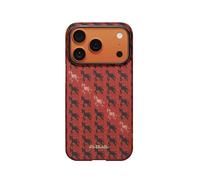 Funda para móvil Pitaka Ultra fina Fibra de aramida Cinnabar Steed para iPhone 17 Pro Max y 18 Pro Max