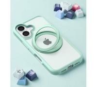 Funda para móvil Torras Ostand R Fusion Silicona Verde con anilla giratoria para iPhone 16